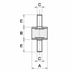LEM SELECT Silent Bloc Universel Male X Male Ø20X25 M6X16 (Lot De 4) 5 LEM SELECT Silent Bloc Universel Male X Male Ø20X25 M6X16 (Lot De 4) -Tondeuse Et Accessoires Boutique 14032605 2