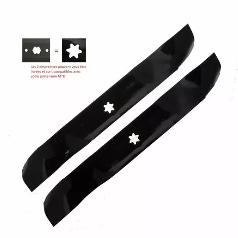 JARDIAFFAIRES Jeu De Lames Mulching Coupe 107cm Pour MTD Et Toro Remplace 742-0616A 4 JARDIAFFAIRES Jeu De Lames Mulching Coupe 107cm Pour MTD Et Toro Remplace 742-0616A – Image 2