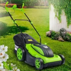 Tondeuse électrique Filaire 2000W 43cm 45L Réglage Central 20-70mm (6 Niveaux) Et En Plus Equipée Pour Une Fauche Particulièrement Confortable - De BRAST -Tondeuse Et Accessoires Boutique 17558801 5