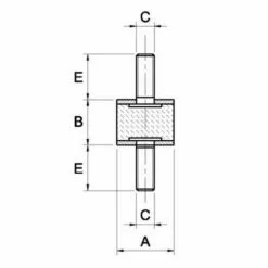 LEM SELECT Silent Bloc Universel Male X Male Ø50X40 M10X28 (Lot De 2) -Tondeuse Et Accessoires Boutique 18079720 2