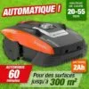 OUTIROR Robot De Tonte - Batterie 20 V - Surface 300M2 - Avec Câble De Guidage -Tondeuse Et Accessoires Boutique 18363123 1