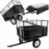 WILTEC Remorque Basculante 114x76x30cm Avec Grille Et Parois Amovibles Dispositif D'attelage Universel 1 WILTEC Remorque Basculante 114x76x30cm Avec Grille Et Parois Amovibles Dispositif D'attelage Universel -Tondeuse Et Accessoires Boutique 1888150 1