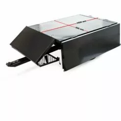 WILTEC Remorque Basculante 114x76x30cm Avec Grille Et Parois Amovibles Dispositif D'attelage Universel -Tondeuse Et Accessoires Boutique 1888150 4