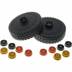 JARDIAFFAIRES Lot De 2 Roues De Tondeuse Universelle Diamètre 200mm