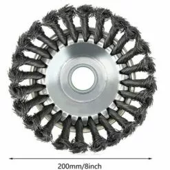 BEARSU Brosse Désherbant Ronde Pour Débroussailleuse - Haute Résistance - Cône - Anti-mauvaises Herbes - 20,3 Cm -Tondeuse Et Accessoires Boutique 25473692 2