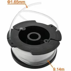 LANGRAY 6 Pièces De Bobines De Fil Pour Coupe-bordures Black Et Decker Trimmer (lignes En Nylon De 9,1 M De Longueur ?1,65 Mm Avec Couvercle De Bobine Et Ressort) -Tondeuse Et Accessoires Boutique 25972662 2