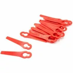 Vhbw Lames En Plastique Pour Tondeuses à Gazon Compatible Avec Einhell GE-CT-18-Li, BG-CT 18 Li, RG-CT 18/1 Li (20 Pièces, Rouge)