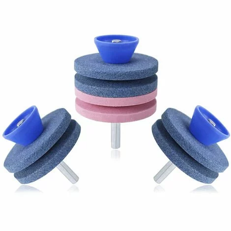 DEVENIRRICHE Broyeur 3 Pièces Pour Couteaux De Tondeuse à Gazon, Affûteur De Tondeuse à Gazon, Meule De Meule Pour Outils De Jardin / Couteaux De Tondeuse à Gazon 3 DEVENIRRICHE Broyeur 3 Pièces Pour Couteaux De Tondeuse à Gazon, Affûteur De Tondeuse à Gazon, Meule De Meule Pour Outils De Jardin / Couteaux De Tondeuse à Gazon
