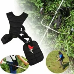 BARES Harnais à Double Bandoulière Épaule Rembourrée Boutonnage Sécurité Pour Débroussailleuse Tondeuse STIHL Husqvarna ECHO -Tondeuse Et Accessoires Boutique 27204027 2