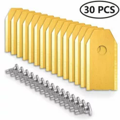 DEVENIRRICHE Lames En Acier Carbonisé De Tondeuse Robotique De Remplacement Pour Toutes Les Tondeuses à Gazon Robotisées Husqvarna Automower 30/45 Pièces, Style 1