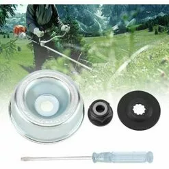 BARES Kit De Maintenance D'accessoires Pour Adaptateur Tondeuse à Gazon Pour Stihl Rondelle De Butée, Plaque De Support, écrou De Collier Tournevis De Maintenance Kit Fixation De L'adaptateur De Lame -Tondeuse Et Accessoires Boutique 28091870 5
