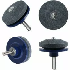 DEVENIRRICHE Lames De Tondeuse à Gazon, 4, Affûteuse, Toute Perceuse à Main Avec Affûteuse De Tondeuse à Gazon (bleu) - Noir