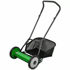 OXEO Tondeuse à Main Pelouse - Tondeuse à Main Gazon -5 Lames Solides - Largeur 40cm - Réglage Hauteur - Tondeuse Manuelle