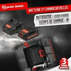 ELEM GARDEN TECHNIC Tondeuse Rechargeable 20V 33 Cm -ElemGardenTechnic -Tondeuse Et Accessoires Boutique 30385510 4