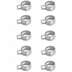 CYCLINGCOLORS 10x Colliers De Durite Clip à Ressort 6mm - 8mm Tuyau Carburant Essence Tondeuse Tracteur