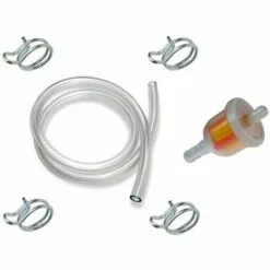 CYCLINGCOLORS Kit Essence Universel 5mm - 6mm : Durite + 4x Collier + Filtre Carburant Tondeuse Tracteur