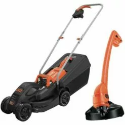 Ensemble De Coupe-bordures Avec Tondeuse à Gazon Black & Decker 250W/1000W
