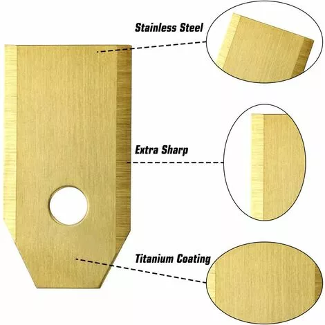 LITZEE Lot De 45 Lames En Titane Pour Tondeuse Robot Husqvarna Automower, Gardena, Yardforce (3 G - 0,75 Mm) + 45 Vis 6 LITZEE Lot De 45 Lames En Titane Pour Tondeuse Robot Husqvarna Automower, Gardena, Yardforce (3 G - 0,75 Mm) + 45 Vis – Image 4