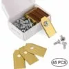 XUEQIEE 45 X Lames De Couteau En Titane Pour Toutes Les Tondeuses Robotiques Husqvarn/Automower/ Yardforce/Gardena(3g-0.75mm) Avec 45 Vis, Lames De Rechange Pour Modéles 105,310,315,320,420,430x,r40i - Doré -Tondeuse Et Accessoires Boutique 32985923 1