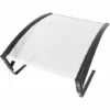 YONGQING Abri Pour Robot Tondeuse Protection Garages Toit Protection Solaire Pour Robots Tondeuses Transparent Toit Carport Pour Tondeuses - Noir-argent