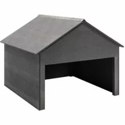 VidaXL Garage Pour Tondeuse à Gazon Gris 80x80x70 Cm WPC - Gris