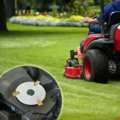 DONTODENT Lame De Tondeuse à Gazon, Lame De Rechange DIAOCARE Pour Tondeuse à Gazon Husqvarna, Husqvarna / Gardena / Yardforce / McCulloch Automower Lame De Couteau De Jardin En Alliage De Titane, Robuste, Avec Vis -Tondeuse Et Accessoires Boutique 34829870 2