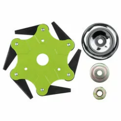 TIGA Tête De Tondeuse à Gazon 3/6 Lames En Acier Pour Ficelle D'herbe De Jardin + Couvercle De Plaque (vert, 6 Dents Avec Pièces) 11 TIGA Tête De Tondeuse à Gazon 3/6 Lames En Acier Pour Ficelle D'herbe De Jardin + Couvercle De Plaque (vert, 6 Dents Avec Pièces) -Tondeuse Et Accessoires Boutique 35626584 5