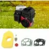 LangRay Filtre à Air Coton Set Pièces De Rechange Pour Tondeuse à Gazon 1 Filtre à Air 1 Bougie D'allumage 2 Entretoises 1 Ampoule D'amorçage Pour Kit D'entretien Briggs & Stratton 3.5hp Et 3,75hp