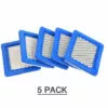 ASUPERMALL Paquet De 5 Filtres A Air 491588S, Remplacement Pour Briggs Stratton 491588 4915885 Cartouche De Filtre A Air Oem Plate, Filtre A Air Pour Tondeuse A Gazon, Bleu 1 ASUPERMALL Paquet De 5 Filtres A Air 491588S, Remplacement Pour Briggs Stratton 491588 4915885 Cartouche De Filtre A Air Oem Plate, Filtre A Air Pour Tondeuse A Gazon, Bleu -Tondeuse Et Accessoires Boutique 36417687 1
