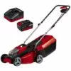 Einhell Tondeuse à Gazon Sans Fil GE-CM 36/37 Li - Kit Power X-Change (36V - 2x3,0 Ah, Largeur De Coupe 37cm, Surface Conseillée 400m2) Livré Avec 2 Batteries 2,0 Ah Et Double Chargeur -Tondeuse Et Accessoires Boutique 36889391 1