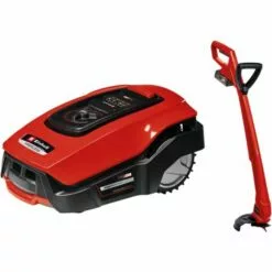 Einhell Robot Tondeuse FREELEXO 500 BT Power X-Change + Coupe Bordure GC-CT 18/25 Li P Solo (18 V, Surface 500m2, Application Bluetooth) Livré Avec Kit D'installation, Batterie 2,5Ah Et Chargeur -Tondeuse Et Accessoires Boutique 36889392 4
