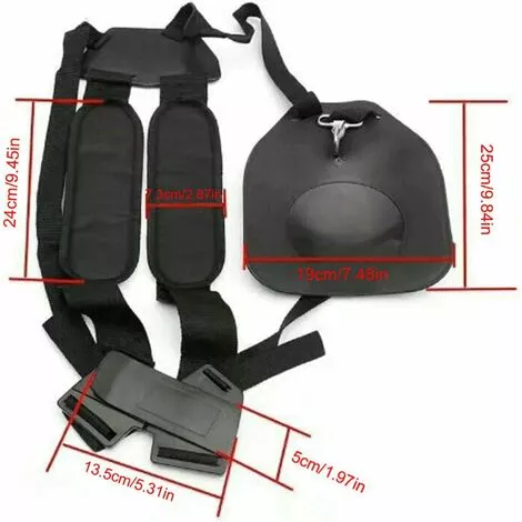 BARES Bandoulière Pour Tondeuse, Double Bandoulière Pour Tondeuse Professionnelle En Nylon Avec Ceinture Facilement Réglable Pour Débroussailleuse Jardin Pelouse Et Appareil Photo 7 BARES Bandoulière Pour Tondeuse, Double Bandoulière Pour Tondeuse Professionnelle En Nylon Avec Ceinture Facilement Réglable Pour Débroussailleuse Jardin Pelouse Et Appareil Photo – Image 5