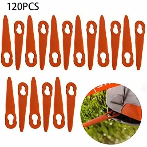 LANGRAY 120 Pièces Accessoires De Lames En Plastique De Remplacement Pour STIHL Polycut 2-2 FSA 45 Tondeuse à Gazon Coupe-herbe 4 LANGRAY 120 Pièces Accessoires De Lames En Plastique De Remplacement Pour STIHL Polycut 2-2 FSA 45 Tondeuse à Gazon Coupe-herbe – Image 2
