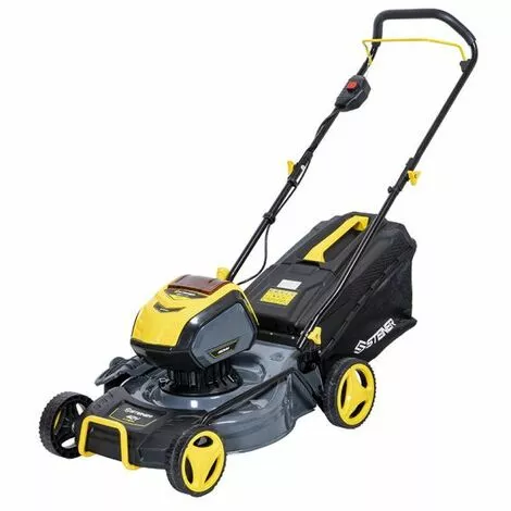 Tondeuse Poussée 40V 46cm - 4 En 1- Mulching - 1 Batterie 4Ah - 1 Chargeur 2A STEINER 4 Tondeuse Poussée 40V 46cm - 4 En 1- Mulching - 1 Batterie 4Ah - 1 Chargeur 2A STEINER – Image 2