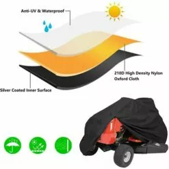 TANABATA Housse Imperméable Pour Tondeuse Autoportée - Housse De Protection Pour Tracteur De Jardin (182,9 X 111,8 X 116,8 Cm) 10 TANABATA Housse Imperméable Pour Tondeuse Autoportée - Housse De Protection Pour Tracteur De Jardin (182,9 X 111,8 X 116,8 Cm) -Tondeuse Et Accessoires Boutique 42414944 4