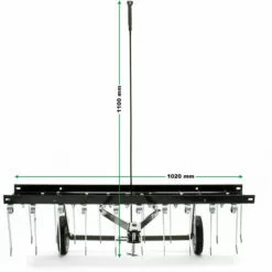 WILTEC Scarificateur Trainé Pour Tracteur Tondeuse Largeur De Travail 100cm Roues En Caoutchouc 7 -Tondeuse Et Accessoires Boutique 4250536 4