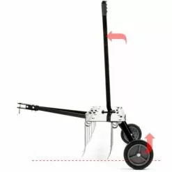 WILTEC Scarificateur Trainé Pour Tracteur Tondeuse Largeur De Travail 100cm Roues En Caoutchouc 7 -Tondeuse Et Accessoires Boutique 4250536 5