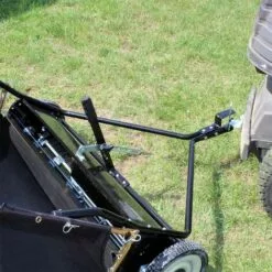 WILTEC Balai Ramasseur Balayeuse Tondeuse Autoportée Largeur De 95 Cm Et Roues En Caoutchouc 254x44,5mm -Tondeuse Et Accessoires Boutique 4254666 4