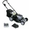 VOLTR 36V – Tondeuse à Gazon Sans Fil Tractée Ø46cm – 2x Batteries 18V Lithium 8.0Ah + Double Chargeur Rapide. Récupérateur D’herbe 50L - Gris