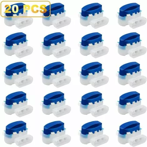 DENUOTOP Bornier 3 Trous 314, Câblage 20Pc Connecteurs De Câble, Connecteurs/Raccords De Câble, Remplis Des Résines Pour Jardin & Extérieur Et Tondeuse 4 DENUOTOP Bornier 3 Trous 314, Câblage 20Pc Connecteurs De Câble, Connecteurs/Raccords De Câble, Remplis Des Résines Pour Jardin & Extérieur Et Tondeuse – Image 2