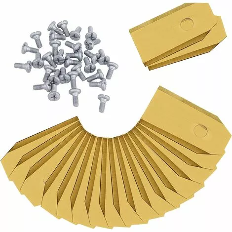 DENUOTOP Lames De Couteau En Titane 30 X Lames De Rechange Robot Tondeuse Pour Tous Les Tondeuses De Jardin Automower Husqvarna Gardena Yard Force Automower Robuste 3 DENUOTOP Lames De Couteau En Titane 30 X Lames De Rechange Robot Tondeuse Pour Tous Les Tondeuses De Jardin Automower Husqvarna Gardena Yard Force Automower Robuste