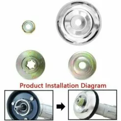 DEVENIRRICHE 4 Pièces Kit Fixation écrou Lame Boîte, Boîte De Vitesses En Métal Pour Tondeuse à Gazon, Accessoires De Boîte De Vitesses En Métal Pour Tondeuse, Pour Tondeuse à Gazon, Machine D'irrigation -Tondeuse Et Accessoires Boutique 46888375 5