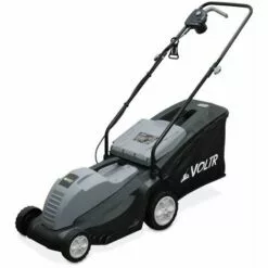 VOLTR – Tondeuse à Gazon électrique 1500W – Récupérateur D’herbe 50L. Diamètre De Coupe 36cm. Compacte Et Maniable - Gris
