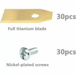 45 Pcs Lame De Rechange 35x18x0.75mm Acier Inoxydable Lames De Lames R40Li / R70Li Titane Lame De Tondeuse Pour Automower Husqvarna Et Gardena GrooFoo -Tondeuse Et Accessoires Boutique 50947542 4
