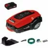 Einhell Robot Tondeuse Sans Fil FREELEXO 450 BT - Power X-Change (18V, Surface 450m2, Application Bluetooth) Livré Avec Kit D'installation Et Batterie 2,0Ah -Tondeuse Et Accessoires Boutique 51134350 1