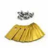 ZHUOXUAN 30pcs Lame De Tondeuse à Gazon Avec 30pcs Vis Lame De Rechange En Titane Pour Tondeuse Husqvarna-43*18*0.75MM 1 ZHUOXUAN 30pcs Lame De Tondeuse à Gazon Avec 30pcs Vis Lame De Rechange En Titane Pour Tondeuse Husqvarna-43*18*0.75MM -Tondeuse Et Accessoires Boutique 51462474 1