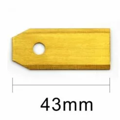 ZHUOXUAN 30pcs Lame De Tondeuse à Gazon Avec 30pcs Vis Lame De Rechange En Titane Pour Tondeuse Husqvarna-43*18*0.75MM -Tondeuse Et Accessoires Boutique 51462474 2