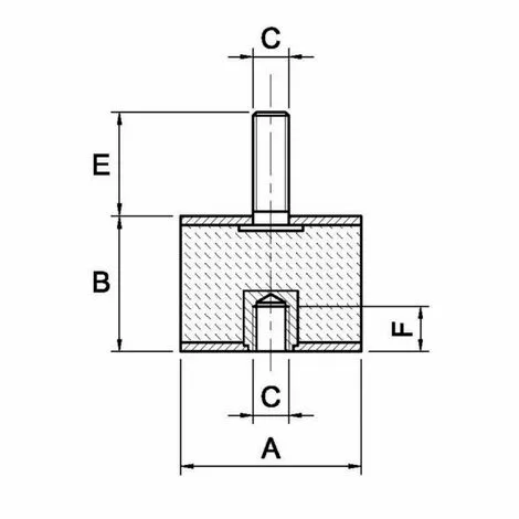 LEM SELECT Silent Bloc Male X Femelle Ø20X20 M6X16 (Lot De 4) 4 LEM SELECT Silent Bloc Male X Femelle Ø20X20 M6X16 (Lot De 4) – Image 2
