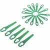 LITZEE 60 Pcs Green Plastic Edge Trimmer,Plastic Lawnmower Blades,Plastic Trimmer Blades,Lawn Mower Accessories -Tondeuse Et Accessoires Boutique 51552679 1