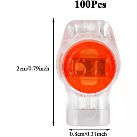 LITZEE 100pcs Scotchlok UY Waterproof Connector, Cable Connectors Filled With Reins Connection Clamps For Garden & Outdoor Robotic Lawn Mowers 4 LITZEE 100pcs Scotchlok UY Waterproof Connector, Cable Connectors Filled With Reins Connection Clamps For Garden & Outdoor Robotic Lawn Mowers – Image 2